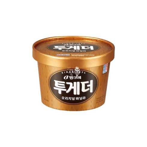 빙그레 투게더 바닐라 홈 한박스 아이스크림, 900ml, 6개