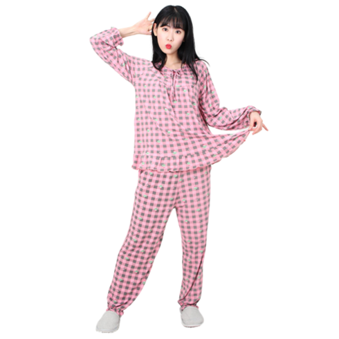 22FW 폭스 피치기모 심플 리본 잠옷세트 여성용
