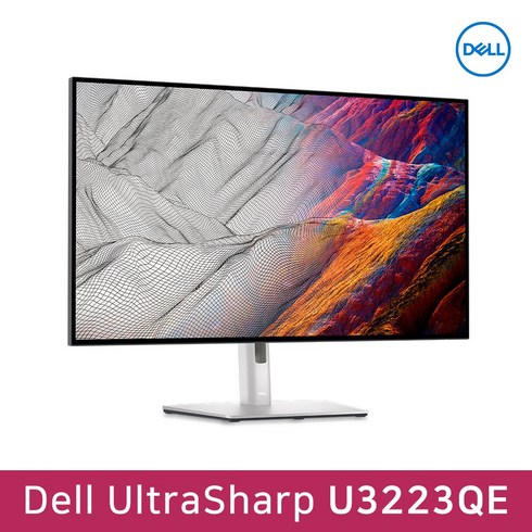 u3223qe - 델 80.01cm 4K UHD 울트라샤프 USB C 초슬림베젤 모니터, U3223QE