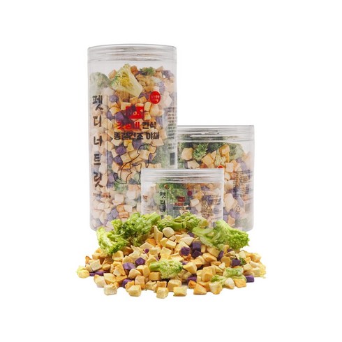 펫디너 동결건조 강아지 고양이 야채 간식, 야채간식200g, 200g