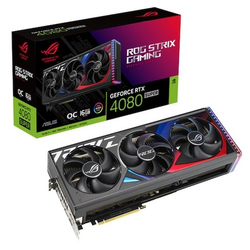 ASUS ROG STRIX 지포스 RTX 4080 SUPER O16G GAMING OC D6X 16GB, ROG STRIX RTX4080 SUPER OC