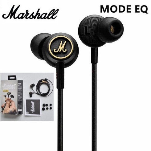 Marshall-오리지널 모드 EQ 유선 이어폰 3.5mm 딥베이스 헤드폰 스포츠 게임 헤드셋 팝 록 음악을 위한 HIFI 이어 버드, 블랙 골드, 01 black gold