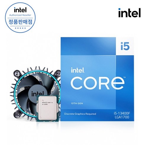 i510400 - [인텔 정품] 인텔 CPU i5-13400F 랩터레이크 박스(쿨러포함), BX8071513400F