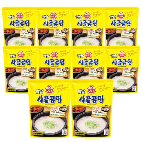오뚜기 옛날 사골곰탕 국물, 500g, 10개