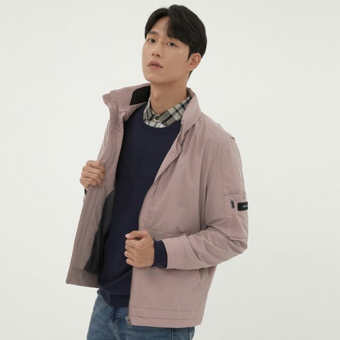 [지센남성] 남성 간절기 소매 포켓 점퍼 2색 ZISHEN MCJPM901