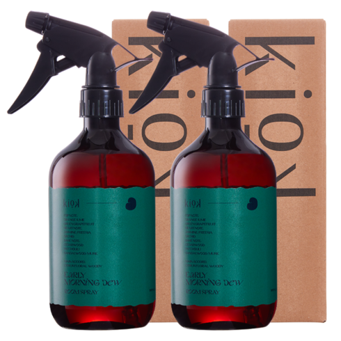 기억 섬유탈취제 대용량 룸스프레이 500ML x 2p, 얼리모닝듀, 2개