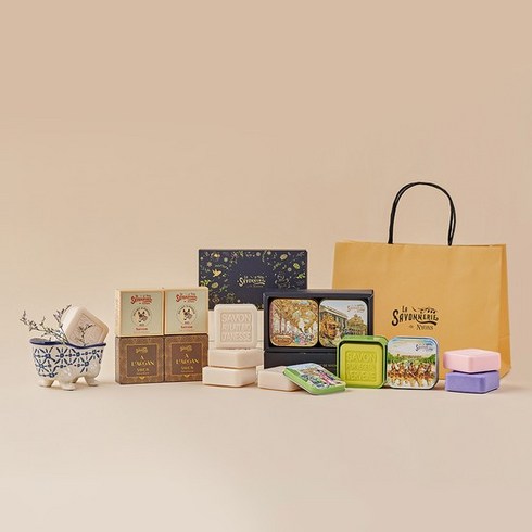 프랑스 천연 비누 선물 패키지, 온리솝패키지