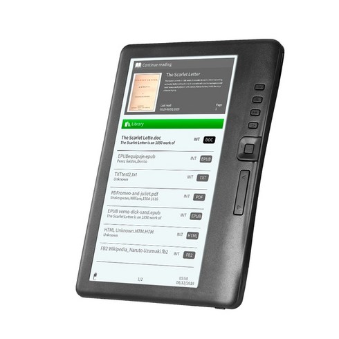이북 리더리 전자책 ebook 단말기 BK7019 전자 책 리더 7 인치 컬러 LCD 디스플레이 종이 8 기가 바이트 운, 03 Black 16GB, 01 만 전자 책 리더