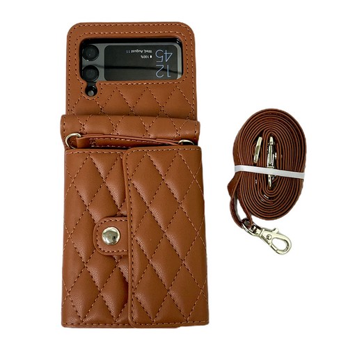 케바케 갤럭시 Z플립5 Z플립4 Z플립3 가죽 카드 지갑 목걸이 케이스