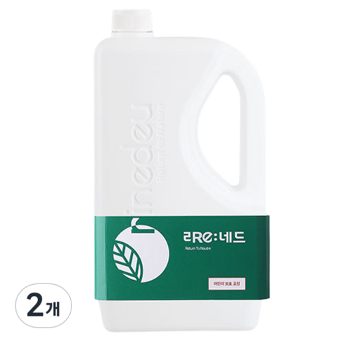 리네드 유아용 미네랄 세탁 세제 2L, 2개