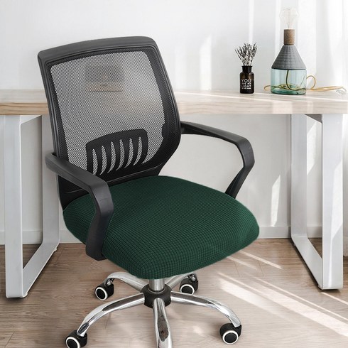 초이시스 프리미엄 고탄력 방오 의자 좌석 커버, 딥그린