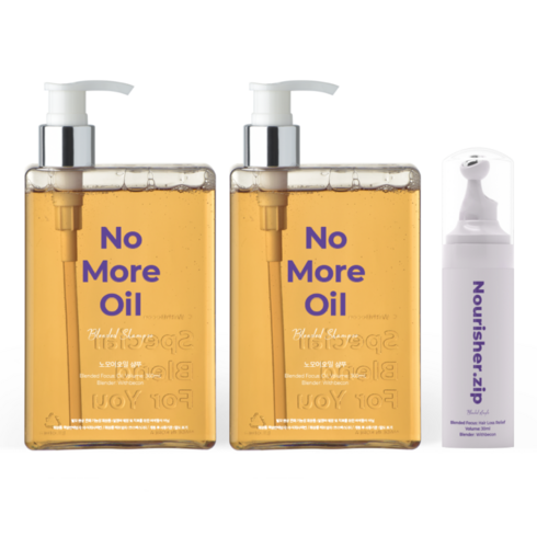 위드보스샴푸 - 위드비컨 지성 두피 노모어오일 탈모 샴푸 360ml 2P + 두피 앰플 30ml 1P, 1세트