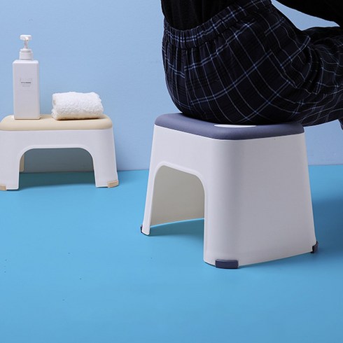 목욕탕의자 - 소미추디 높은 욕실의자 미끄럼방지 목욕탕의자, 네이비