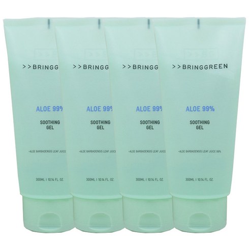 브링그린알로에 - 브링그린 알로에 99% 수딩젤 300ml, 4개