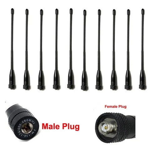 2023년 가성비 최고 야에스 vx8d안테나 - Lot 10PCS 669C SMA 남성/여성 VHF/UHF 안테나 Yaesu VX-3R BaoFeng UV-5R TYT TH-UVF8D TK-370 라디오, 01 SMA Male