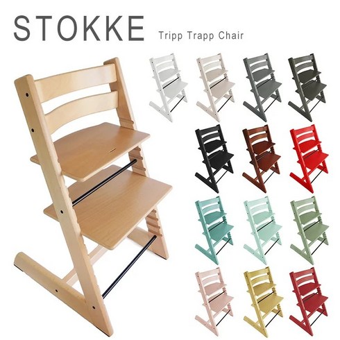 트립트랩오크내추럴 - 스토케 트립트랩 stokke tripp trapp 하이체어, OAK NATURAL, 1개