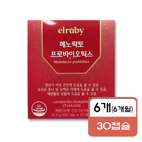 메노락토 프리미엄 6개월분 - 메노락토 프로바이오틱스 450mg 30캡슐 x 6개(6개월), 30개, 6개