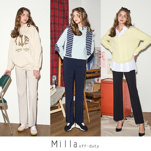 2023년 가성비 최고 링클프리 텐션 팬츠 - [MILA]밀라 23SS 링클프리 텐션 시그니처 팬츠 3종