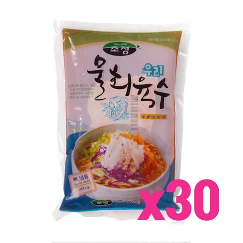 초정식품 우리 물회육수 [400gx30] 박스판매 / 초정물회육수, 400g, 30개