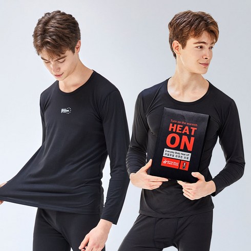 2023년 가성비 최고 코웰패션닷컴 hot남성 더히트웜웨어 - [1+1]비버리힐즈 남성용 히트온내의 발열내복 상하의 2세트