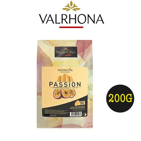 발로나 패션 초콜릿 인스피레이션 패션후르츠 200g 500g 1kg 3kg 프랑스산 수제초콜릿 데코 Valrhona inspiration [스윗프라이스], 1개