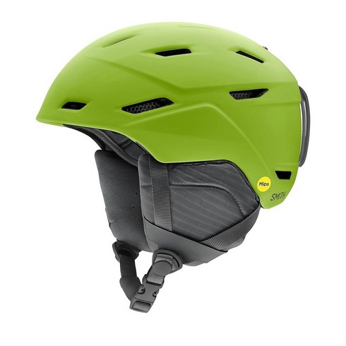 Smith Optics Mission MIPS 스노우보드 헬멧 (매트 프렌치 네이비 라지), Matte Algae-Small
