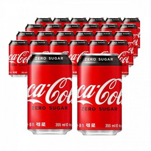 코카콜라 제로 355ml 24캔 - 그로서리 코카콜라 제로 355m x 24개입