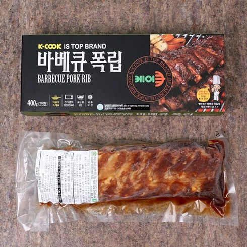 케이쿡 [케이쿡] 바베큐 폭립 400g × 3팩, 3개