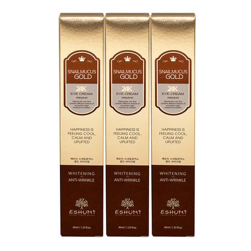 스네일뮤커스 골드 아이크림 40ml, 3개