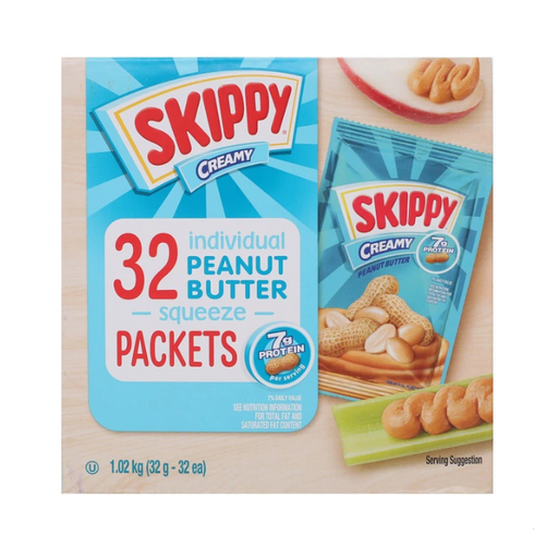 스키피 크리미 땅콩버터 32g x 32개입 코스트코, 32개, 상세페이지 참조
