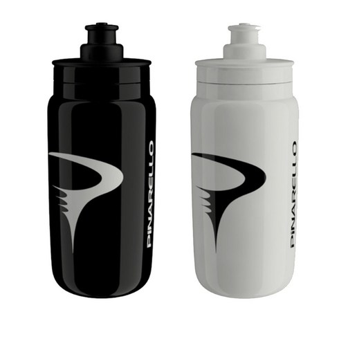 피나렐로 - Pinarello Elite Cycling Water Bottle 550 ml(74mm)/피나렐로 자전거물통/화이트 블랙 2색상/고품질, black, 1개