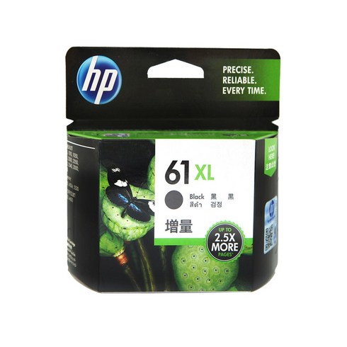 hp61세트 - KH HP정품잉크/HP61/CH561WA/CH562WA/B3B07AA/B3B08AA, CH563WA 검정대용량, 1개