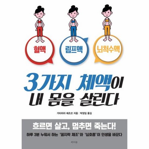 3가지 체액이 내 몸을 살린다 - 3가지 체액이 내 몸을 살린다 혈액 림프액 뇌척수액, 상품명