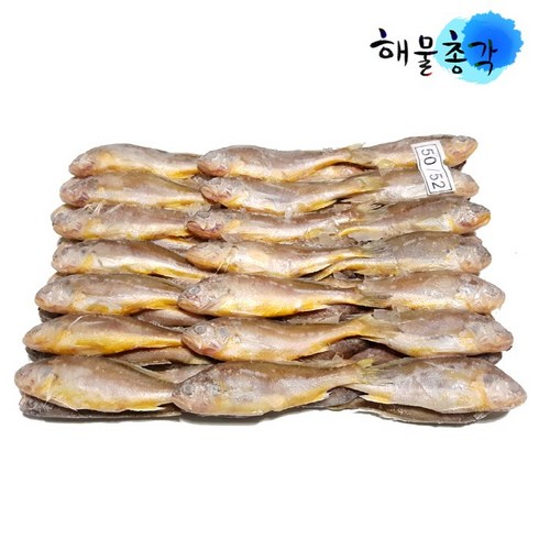 해물총각 싱싱 참조기 52마리 내외 1박스 도매 매운탕 구이 튀김용, 50-52마리(2.5kg)