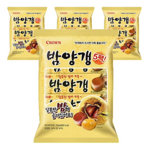 밤양갱 5p, 4개, 250g