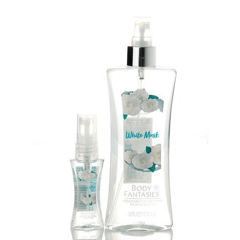 바디판타지 바디미스트 프레시 화이트 머스크 236ml + 29ml, 1세트