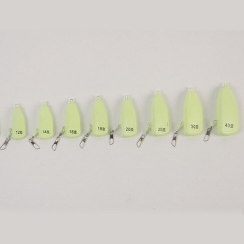 2023년 가성비 최고 쪽쪽이봉돌 - 엘디피쉬 쪽쪽이 핀도래 야광봉돌, 12호(5개입), 5개