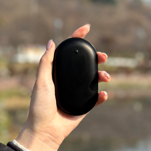 2023년 가성비 최고 우니부니양면발열보조배터리손난로 - 파인뮤제오 양면발열 충전식 손난로 보조배터리 휴대용 전기 전자핫팩 C타입, 03. 매트 블랙