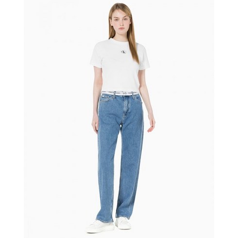 [백화점정품] 캘빈클라인진 CALVINKLEINJEANS 여 라이트블루 90s 스트레이트핏 레트로 데님 J221752 1AA