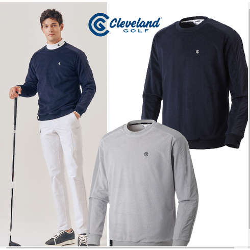 2023년 가성비 최고 클리브랜드골프웨어 - 클리브랜드[NC강남] 가을 대박 세일~!! 방풍안감 뒷면포켓 남성 맨투맨 긴팔 골프 티셔츠