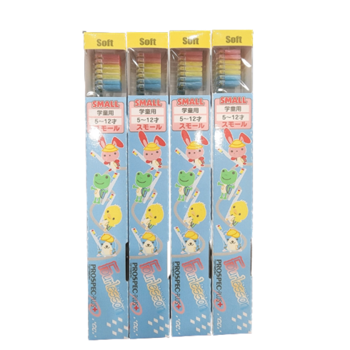 GC 포레슨 어린이칫솔 4개 FOURLESSON TINY SMALL MINI 1세-10세용, SMALL 4개, 1개