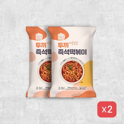 두끼 즉석떡볶이(560g X 2), 2개