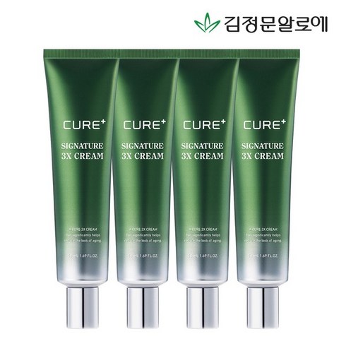 김정문알로에 큐어 3X크림 4개, 50ml