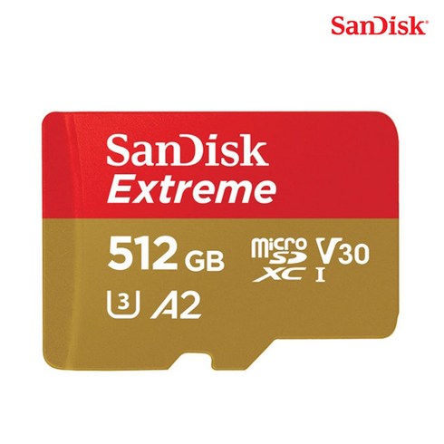 샌디스크 익스트림 메모리카드 마이크로칩 QXA1, 512GB