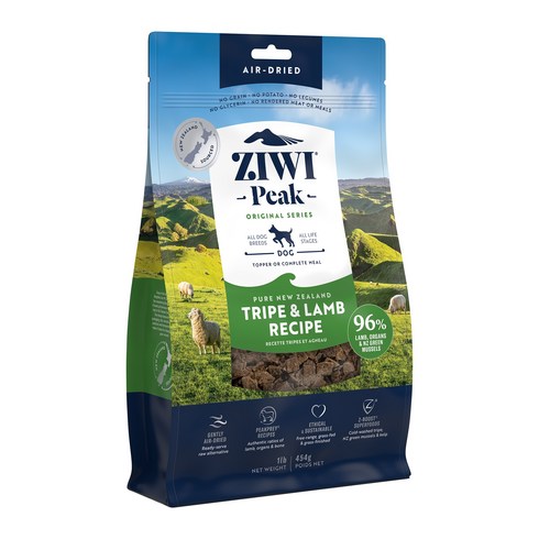 지위픽 전연령 트라이프 & 양고기 강아지사료, 양, 454g, 1개