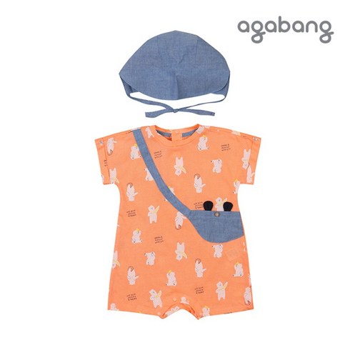 아가방 벤저글링우주복 모자 ORANGE 01O32750286