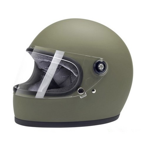 빌트웰 헬멧 그링고S 아시아핏 플랫 올리브 BILTWELL S ASIA FIT FLAT OLIVE, S （55-56）, 사이즈:S （55-56）
