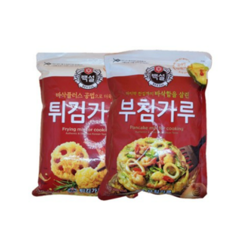 [SUNNY] 백설 부침가루+튀김가루1KG-제사음식-명절음식, 1kg, 7개