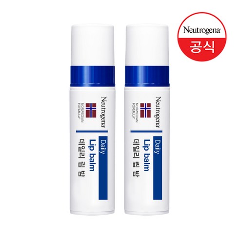 뉴트로지나 모이스춰라이져 SPF15 립밤, 무향, 4g, 2개