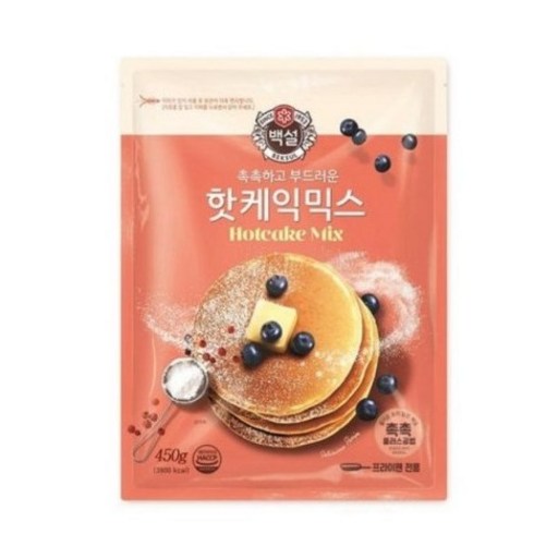 백설핫케이크 - CJ백설 핫케익믹스, 450g, 12개